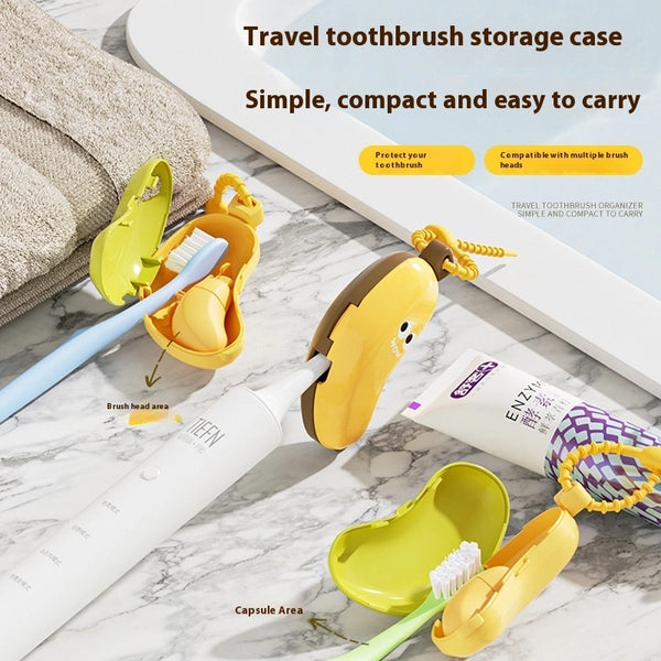 Portable Banana Toothbrush Holder – Perfect for Trips