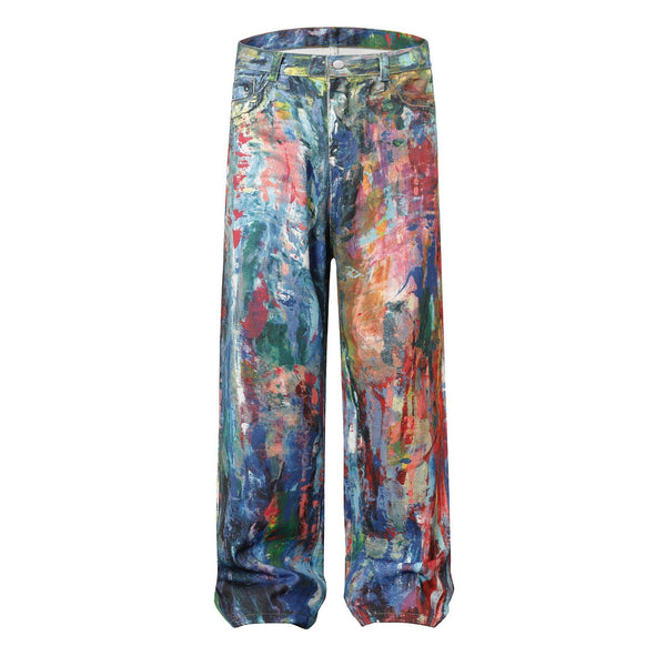 Men’s European & American Style Polyester Pants – Loose Fit.